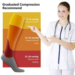 Calcetines de compresión para correr de rendimiento personalizado, calcetines médicos de compresión deportiva de alta calidad para venas varicosas - Product Image 3