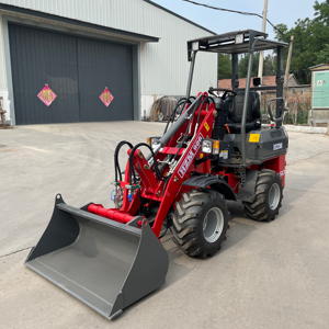 HZM 906 807 <span class=keywords><strong>ZL06</strong></span> 600 кг компактный колесный мини-погрузчик передний тракторный погрузчик с двигателем E5 и кабиной - Product Image 2