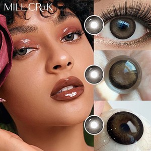 Lentes de Contacto de Color Gris Tigris Millcreek, Venta al por Mayor, Anuales, Naturales, Marrón Oscuro Grisáceo, Suaves, Precio de Fábrica, CE ISO - Product Image 2
