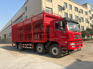 Camion de transport de volailles vivantes SHACMAN, état neuf, carrosserie en alliage d'aluminium, faible mortalité, camion de livraison de volailles vivantes à vendre - Product Image 2