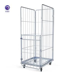 Carrello a gabbia placcata in zinco resistente alla ruggine per trasportare i vestiti - Product Image 2