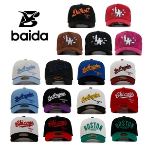 Casquettes Trucker 5 Panneaux de Haute Qualité, Broderie New York USA, en Coton Premium, pour l'Été, la Mode, le Cyclisme, les Sports de Plein Air et le Style Urbain - Product Image 2