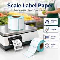 Rouleaux de papier pour étiquettes de codes-barres pour balance électronique, étiquettes de prix pour supermarché, autocollants en pâte de bois vierge à 100 %