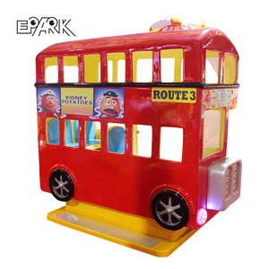 Xe Buýt Thành Phố London Kiddie Đi Xe Với Tay Lái Đi Xe Trên Xe Bốn Chỗ Ngồi Đu Kiddie Đi Xe - Product Image 2