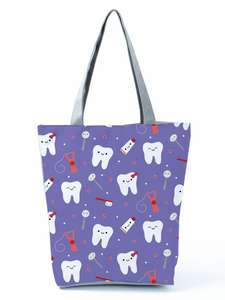 Bolsa de Hombro Médica con Diseño de Latido de Corazón para Enfermeras, Hombres y Mujeres, Bolsa de Mano con Símbolos Médicos de Gran Capacidad - Product Image 6