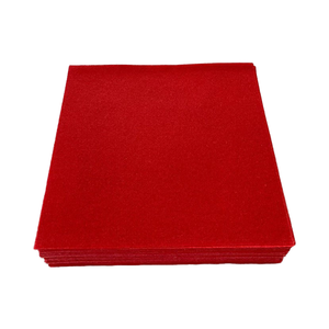 Serviettes de table en <span class=keywords><strong>papier</strong></span> jetables en lin <span class=keywords><strong>rouge</strong></span> 40*40cm Serviettes 1 plis Airlaid Caractéristiques imprimées pour la restauration Articles de fête - Product Image 4