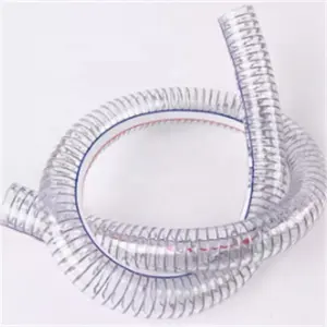Tubo de água em PVC reforçado com fio de aço em PVC espiral