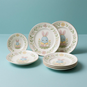 Ostern Keramik Teller Mit <span class=keywords><strong>Ei</strong></span> Motiv Fruhlings Deko Porzellan Dessertteller Fruhstucksteller Zuhause Deutschland - Product Image 6