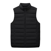 Gilet d'Hiver Chaud en Coton Personnalisé pour Hommes, Gilet Doudoune Déperlant Décontracté, Veste Solide Sur Mesure avec Logo OEM pour Homme