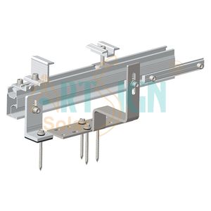 Rail de montage solaire en <span class=keywords><strong>profilé</strong></span> aluminium anodisé, fabrication directe ART SIGN, taille personnalisée, compatible avec les pinces et les crochets de toit - Product Image 3