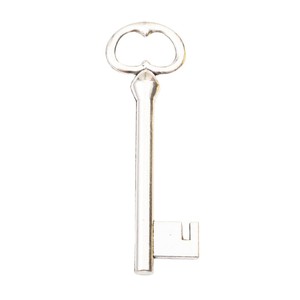 <span class=keywords><strong>Breloque</strong></span> clé squelette à double lobe en alliage de bronze antique pour décoration de chapeau haut-de-forme steampunk - Product Image 3