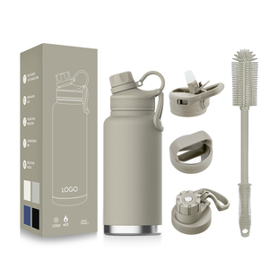Botella de Agua de Acero Inoxidable 18/8 de Doble Pared con Aislamiento al Vacío, Personalizada con Logotipo, 24oz/32oz, con Pantalla LED de Temperatura, a Prueba de Fugas - Product Image 1