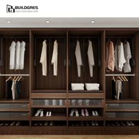 Garde-robe personnalisée Buildgres avec armoire à chaussures, conception intégrée pour l'organisation de la chambre à coucher