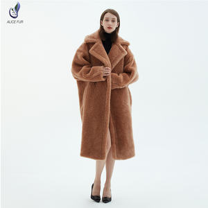 Nouveau <span class=keywords><strong>manteau</strong></span> de fourrure chaud et doux pour <span class=keywords><strong>femme</strong></span>, Teddy bear en laine d'agneau, à la mode, automne et hiver - Product Image 2
