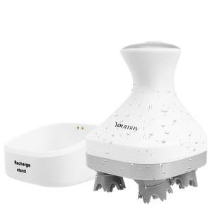 Masajeador de Cabeza Inteligente, Impermeable, Automático, de Silicona, Recargable, Eléctrico, para el Cuidado del Cuero Cabelludo y la Relajación - Product Image 3