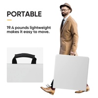 Table pliante portable facile à transporter pour les événements intérieurs et extérieurs, festivals