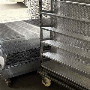 Custom stainless steel <b>rack</b> trolleys, food <b>drying</b> and baking trolleys (with brake wheels), aluminum <b>rack</b> trolleys - Product Image 4