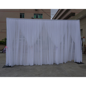 Telescopic portable <b>backdrop</b> support <b>stand</b> pipe and drape kit for events - Product Image 3
