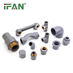تركيبات أنابيب <span class=keywords><strong>PVC</strong></span> من IFAN بسعر جيد، مواد سباكة مخصصة الحجم من 1/2 بوصة إلى 2 بوصة، لون رمادي - Product Image 1