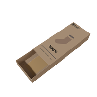 Cajas de Papel Kraft para Calcetines y Ropa Interior con Logotipo al por Mayor, Cajas de Embalaje de Papel Kraft con Ventanas