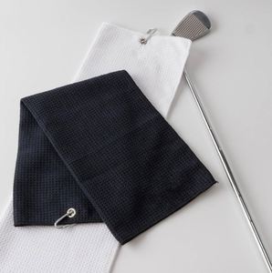 Nouvelle Arrivée Serviette de Golf Carrée en Microfibre à Séchage Rapide, Motif Sportif, avec Clip de Poche Tricoté, Accessoires de Golf pour Adultes - Product Image 4