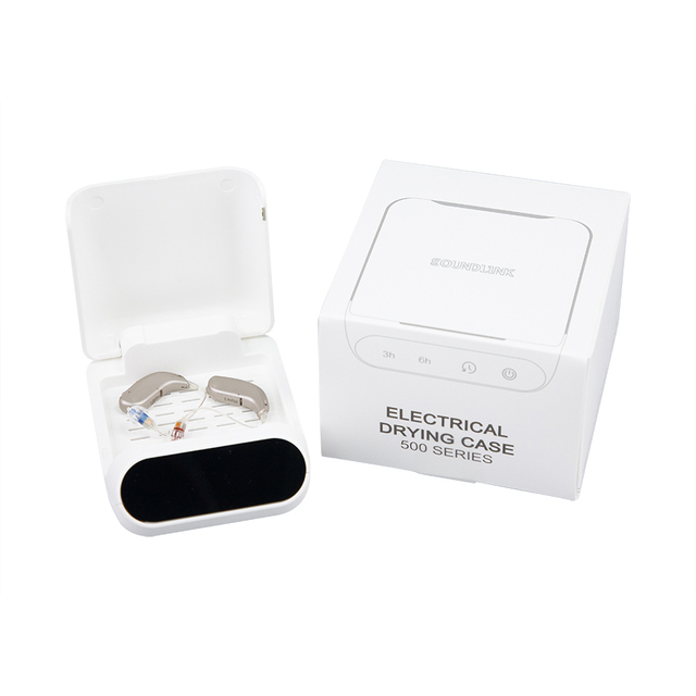 Aid Electronic 500 Hearing Aid Dehumidifier Dryer Drying case for BTE/RIC/ITE/ITC/CIC/IIC/IEM Hearing Aids