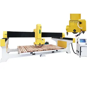 Granit kuvars porselen kesme makinası granit CNC köprü testere kesme makinası köprü tipi taş kesme tablalı testere makinesi