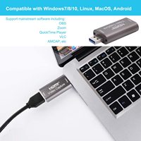Oferta: Tarjeta Capturadora de Video HDMI a USB 1080P para Transmisión en Vivo, Grabación, Cámara Réflex Digital, Videocámara, Cámara de Acción Negra, Transmisión en Vivo