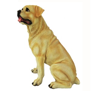 Molde de resina personalizado de fábrica, estatueta de <span class=keywords><strong>labrador</strong></span>, estátua de cão, design criativo, escultura, artesanato de resina realista, animal - Product Image 5