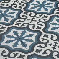 Azulejo Decorativo Clásico de Londres, 12x12 Pulgadas, para Piso y Pared