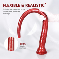 Bâtonnet anal extra-long flexible et lisse en forme d'alien, plug anal doux pour les fesses, dilatateur anal gradué de qualité SM unisexe