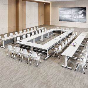 Meubles de bureau pas chers Bureau de conférence pliable Table de conférence mobile avec roulettes - Product Image 2