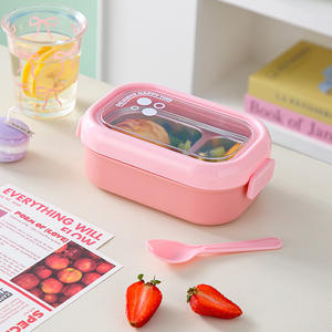 Boîte à <span class=keywords><strong>lunch</strong></span> japonaise personnalisée en gros pour fabricants, grande capacité, portable, compatible micro-ondes, anti-fuite, sans BPA, type bento - Product Image 4