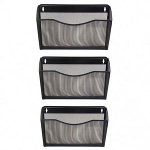 Mesh 3 Pockets Hanging <b>File</b> <b>Organizer</b> Vertical Wall <b>File</b> Holder Rack - Product Image 5