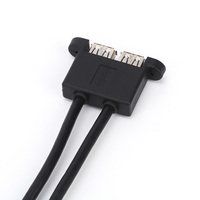 Cable de Extensión USB 3.0 de Doble Puerto, Macho a Hembra, 1M, 5Gbps, Alta Velocidad de Sincronización de Datos, Carga Rápida