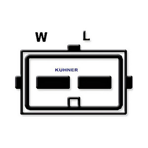 Alternateur compatible avec FORD TRANSIT TOURNEO 2.5 TD Diesel (KW : 74, HP : 100) de 04-1998 à 12-2000 KUHNER 301317RI NEUF - Product Image 3