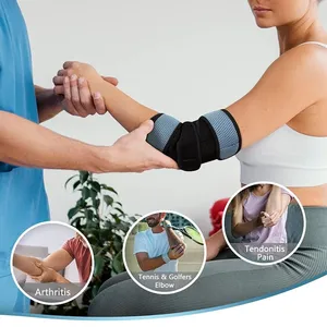 1 pièce Attelle de coude réglable avec <span class=keywords><strong>4</strong></span> éclisses métalliques amovibles, stabilisateur de bras, protection pour le syndrome du canal cubital, le <span class=keywords><strong>tennis</strong></span> et les sports - Product Image 4