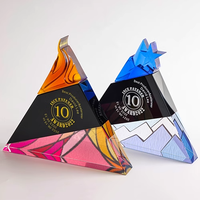 Creative Glass Colored Crystal Award Design Sense Recognition Outstanding Contributor Winner's Trophy Champion Souvenir Cup