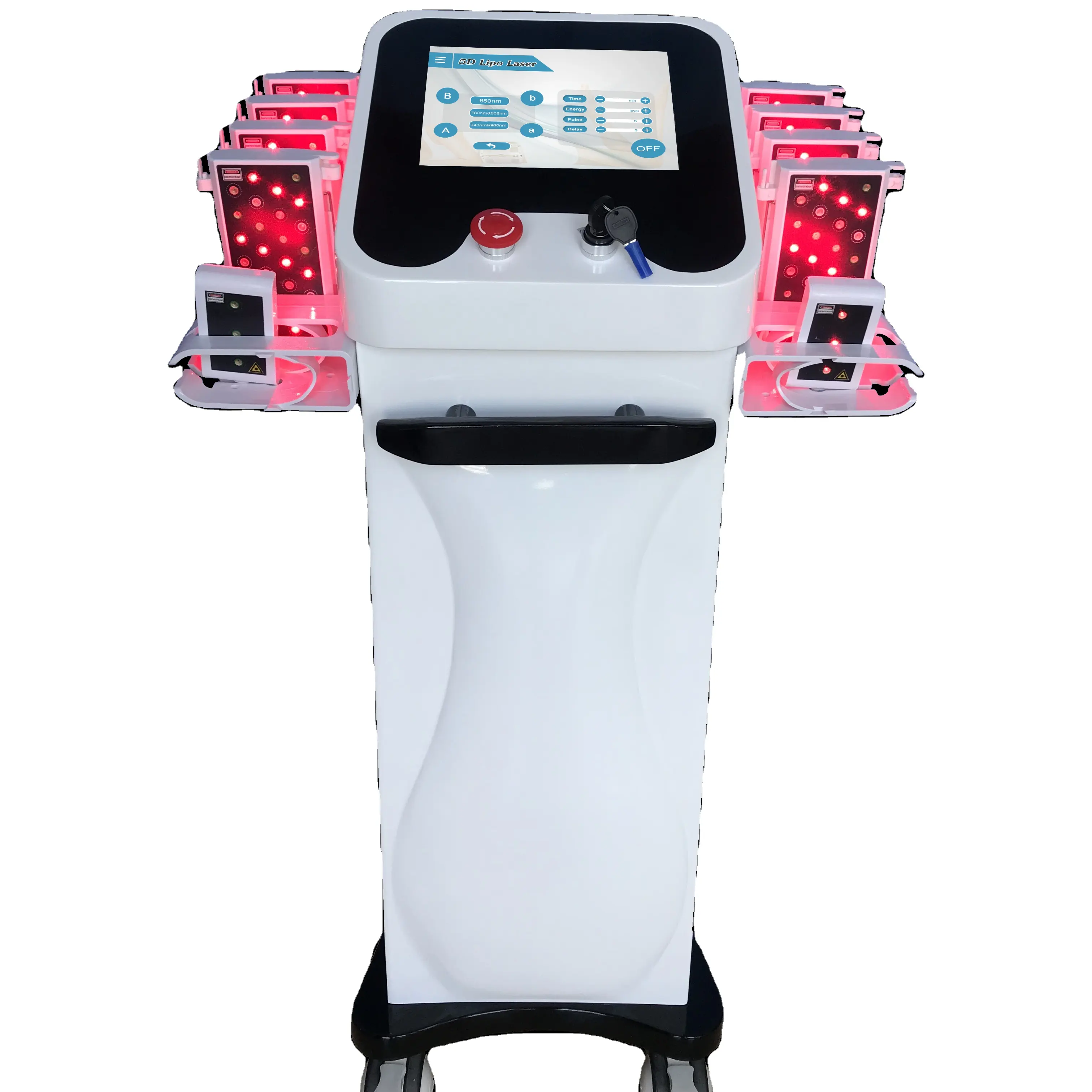 5D lipo лазер вертикальный 5D lazer lipo Контурирование тела неинвазивное устройство для лечения красного света