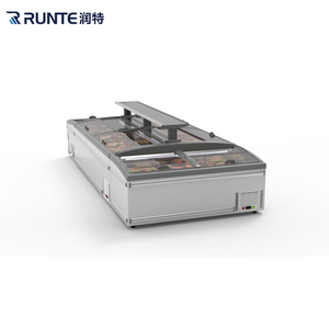 मांस ग्लास दरवाजा फ्रीजर दुकान सुपरशॉप द्वीप फ्रीजर चिकन मांस मछली समुद्री भोजन के लिए - Product Image 6