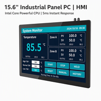 Terminal de point de vente PC tout-en-un industriel avec écran tactile capacitif de 15,6 pouces, kiosque en libre-service, ordinateur mural