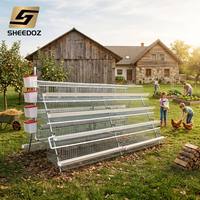 Cages à poulets galvanisées pour l'élevage de poules pondeuses de type A, pour fermes avicoles, cages en batterie, poulaillers et élevage en ferme
