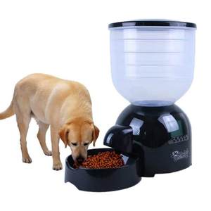 11L pengumpan hewan peliharaan otomatis mudah digunakan/dioperasikan oleh baterai Dispenser makanan anjing fitur rekaman suara pola Solid ramah lingkungan bergaya - Product Image 2