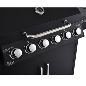 Taşınabilir paslanmaz çelik propan gaz ızgara 6 + 1 brülör ile Premium kalite bahçe açık pişirme için MANGAL izgaralar tarzı - Product Image 6