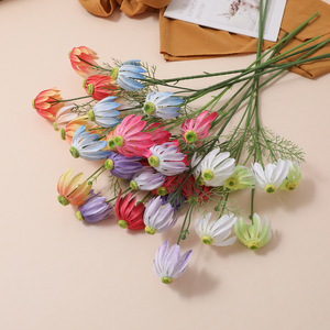 Tournesols artificiels, orchidées dansantes, fleurs de mariage pour la décoration de la maison, salon, décorations de la Saint-Valentin, fleurs de mariage - Product Image 2