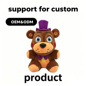 Peluche souple de collection <span class=keywords><strong>Fnaf</strong></span> Five Night at Freddy's Pizza Place, Rockstar Freddy <span class=keywords><strong>Fazbear</strong></span> avec rembourrage en coton PP - Product Image 1