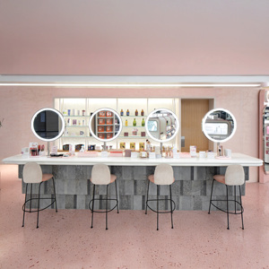 Conception de magasin de beauté rose, vitrine de produits de beauté, personnalisation, présentoir Nakajima, présentoir de produits personnalisé, prix d'usine - Product Image 6