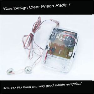 Transparent AM FM Pocket Radio Plastic High Sensitive Factory Earphone Antenna Portable <b>Mini</b> Radio With Belt Clip Home Outdoor - Product Image 6