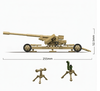 Pistolet anti-char lourd allemand, blocs de construction intelligents, jouet pour garçon