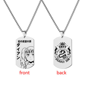 Anime los siete pecados capitales collar Meliodas colgante Halloween hombre mujer Cosplay accesorio regalos - Product Image 2